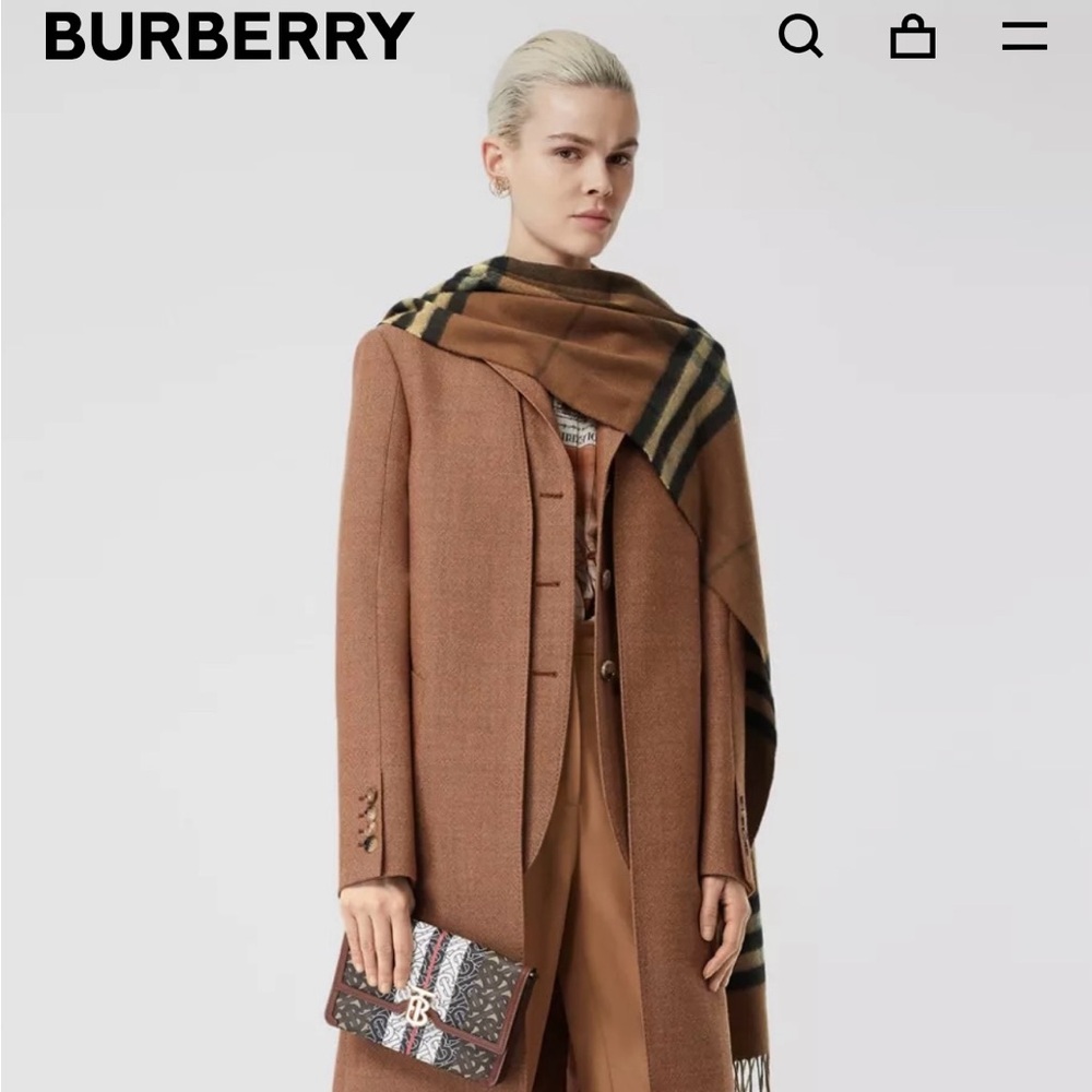 Burberry Birch Brown Classic Cashmere Scarf